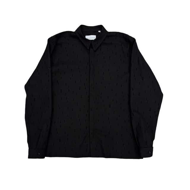 Camicia in denim black Marsem