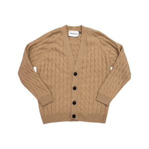 Cardigan in lana e cashmere AMARANTO