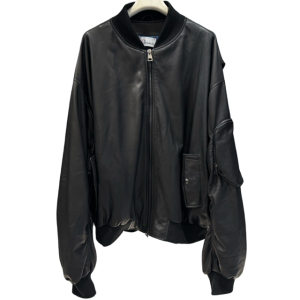 Bomber oversize in pelle Vademecum brand