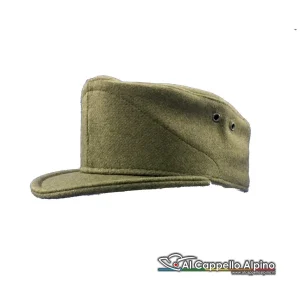 Berretto Diadema EI Norvegese Alpina pasubio stupida Kaki, panno lana, alluda pelle