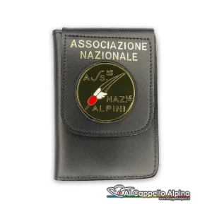 Portatesserino portafoglio Vega Holster ANA Associazione Nazionale Alpini, cuoio,