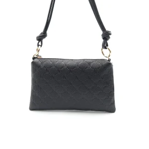 Mini pochette in vera pelle con monogram inciso "i Santi"- 2060