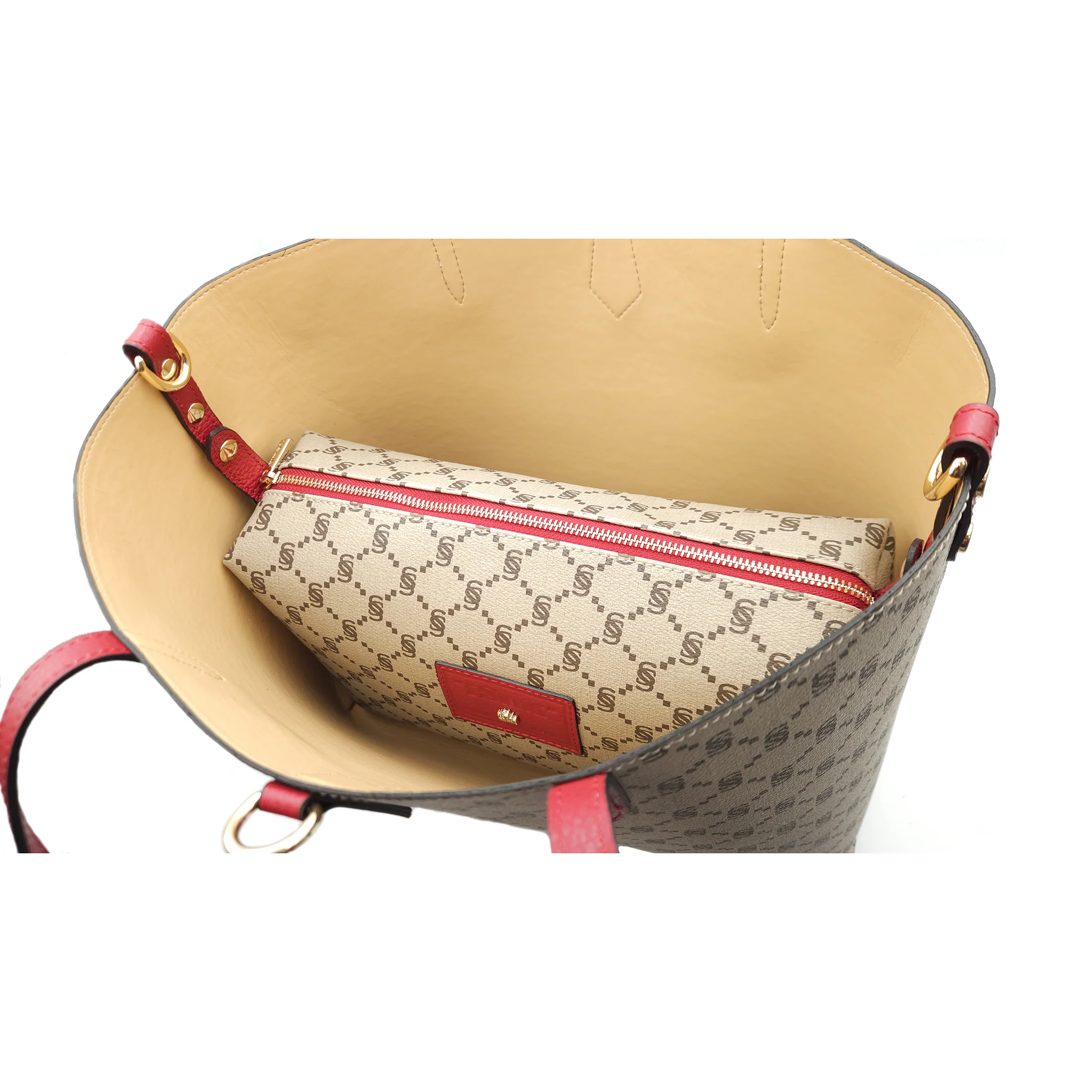 Shopper monogram con pouch interna "I Santi" - 2030 - immagine 6