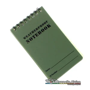 Block notes SBB impermeabile small, 48 pag, quadrettato, 12,8×7,6 cm.