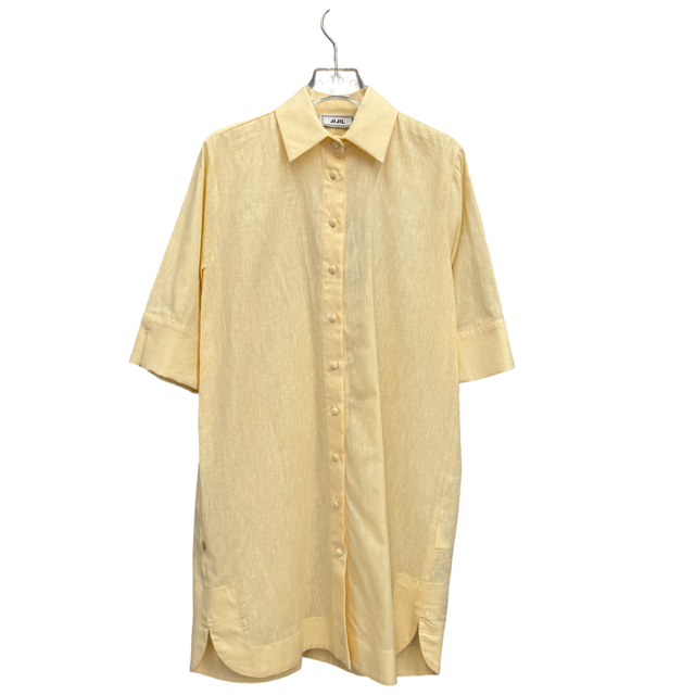 Camicia minidress in lino