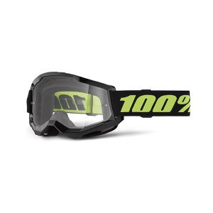 Occhiali Maschera Cross 100% Strata 2 Goggle Solar Eclipse Clear Lens
