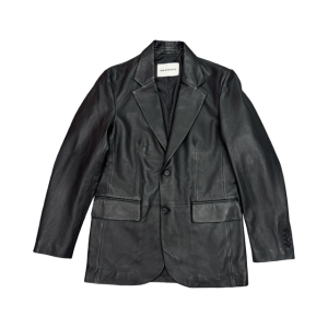 Blazer in pelle AMARANTO