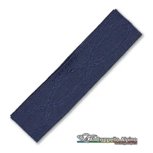 Nastro Diadema Damascato Polizia di Stato Navy Blu, doppia sinusoidale, h 3 cm, al mt