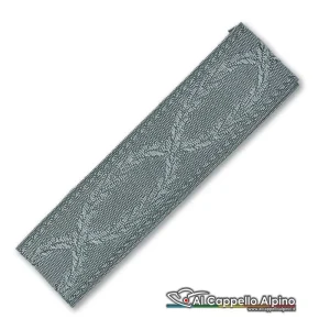 Nastro Diadema Damascato Guardia di Finanza Grigio Chiaro, doppia sinusoidale, h 3 cm, al mt