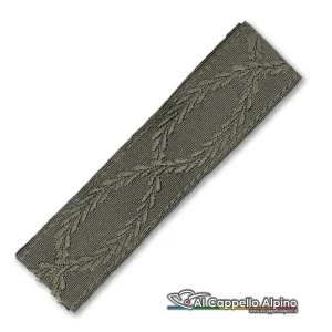 Nastro Diadema Damascato Esercito Italiano Kaki, doppia sinusoidale, h 3 cm, al mt