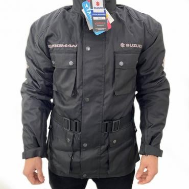 Giubbotto giacca moto waterproof protezioni SUZUKI BURGMAN - immagine 2