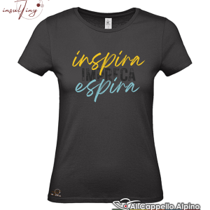T-shirt InsulTiny Inspira Impreca Espira donna, 100% cotone, 150 gr