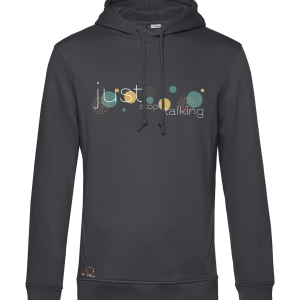 Felpa InsulTiny Just Stop Talking unisex, 80/20% cotone organico poliestere, 280 gr, cappuccio, tasche nascoste