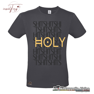 T-shirt InsulTiny Holy Shit donna, 100% cotone, 150 gr