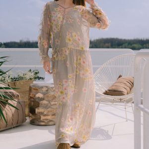 LEONIE ABITO CHIFFON CLAIRE