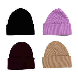 Beanie in lana AMARANTO