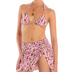 POISSON D’AMOUR MINI PAREO ANIMALIER ROSA