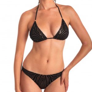 PIN-UP Stars BIKINI TRIANGOLO TRIBALE SLIP A V BLACK