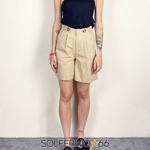 WEILI ZHENG BERMUDA IN CANVAS ECRU’