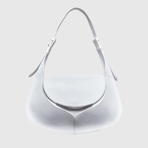 <b>DEL CORE</b> Borsa hobo colore OPTICAL WHITE