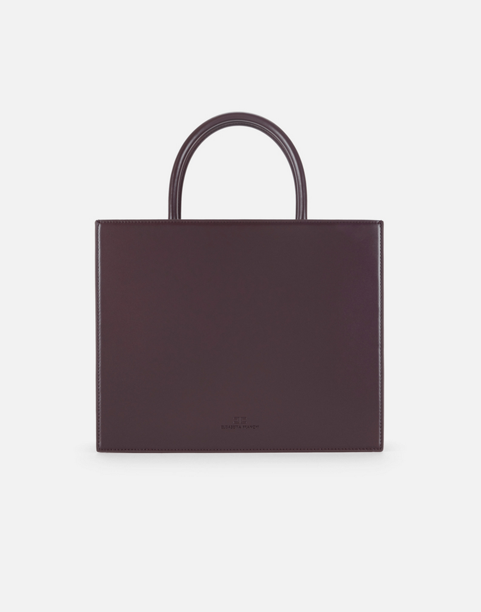 <b>ELISABETTA FRANCHI</b> Tote grande con logo colore MERLOT - immagine 4