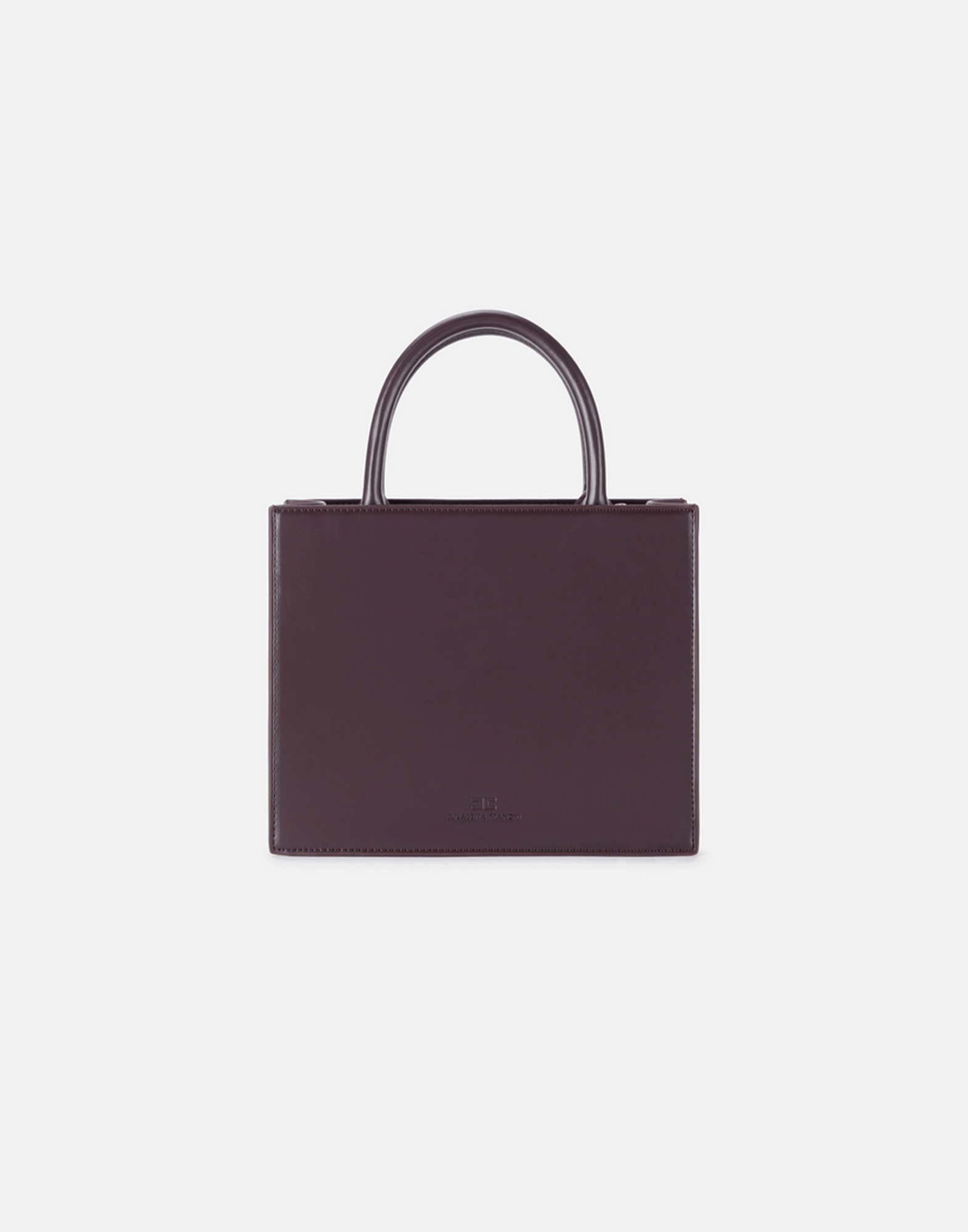 <b>ELISABETTA FRANCHI</b> Tote piccola con logo colore MERLOT - immagine 5