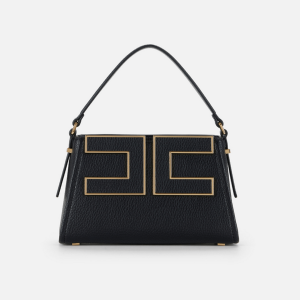 <b>ELISABETTA FRANCHI</b> Tote piccola con logo colore NERO