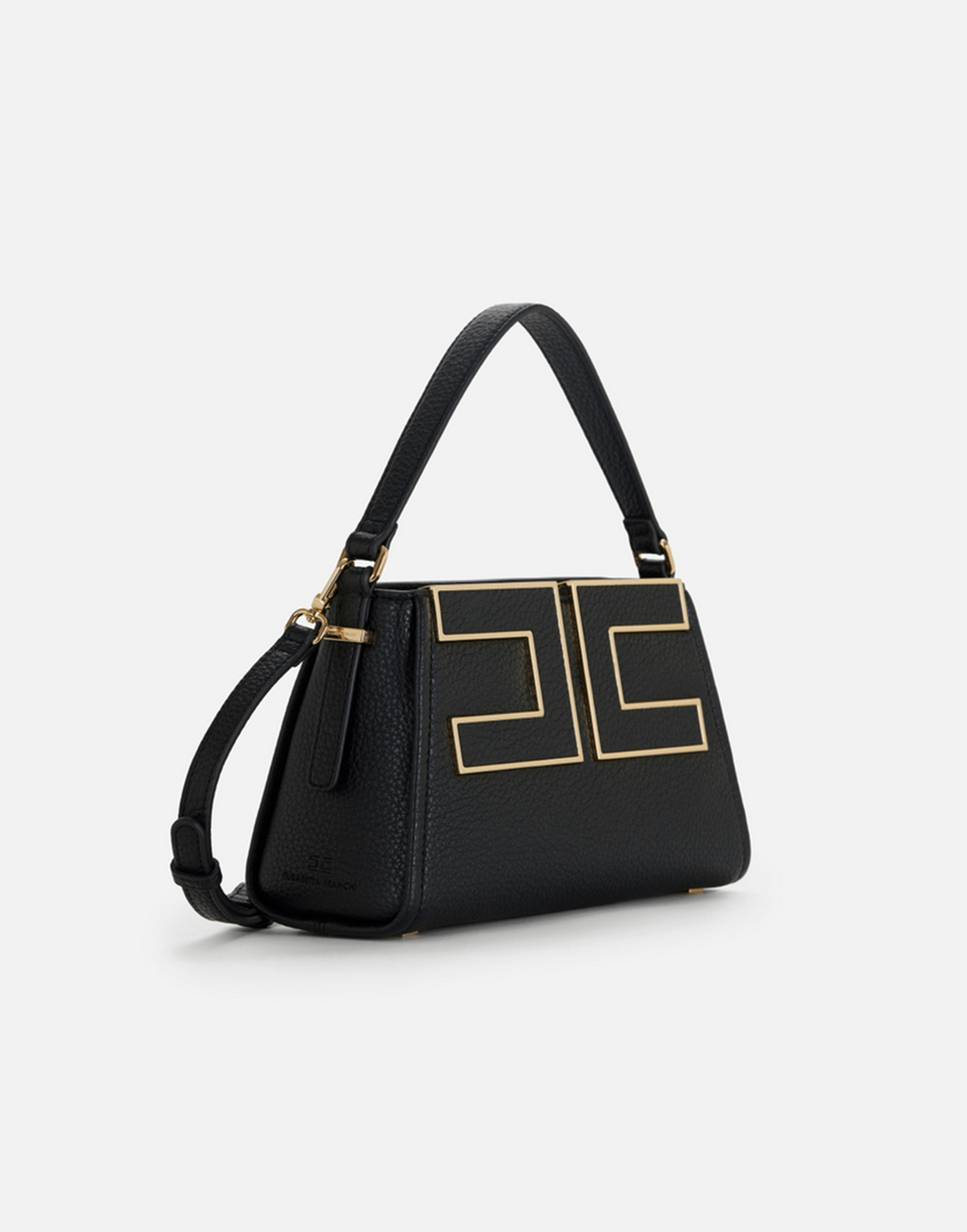 <b>ELISABETTA FRANCHI</b> Tote piccola con logo colore NERO - immagine 3