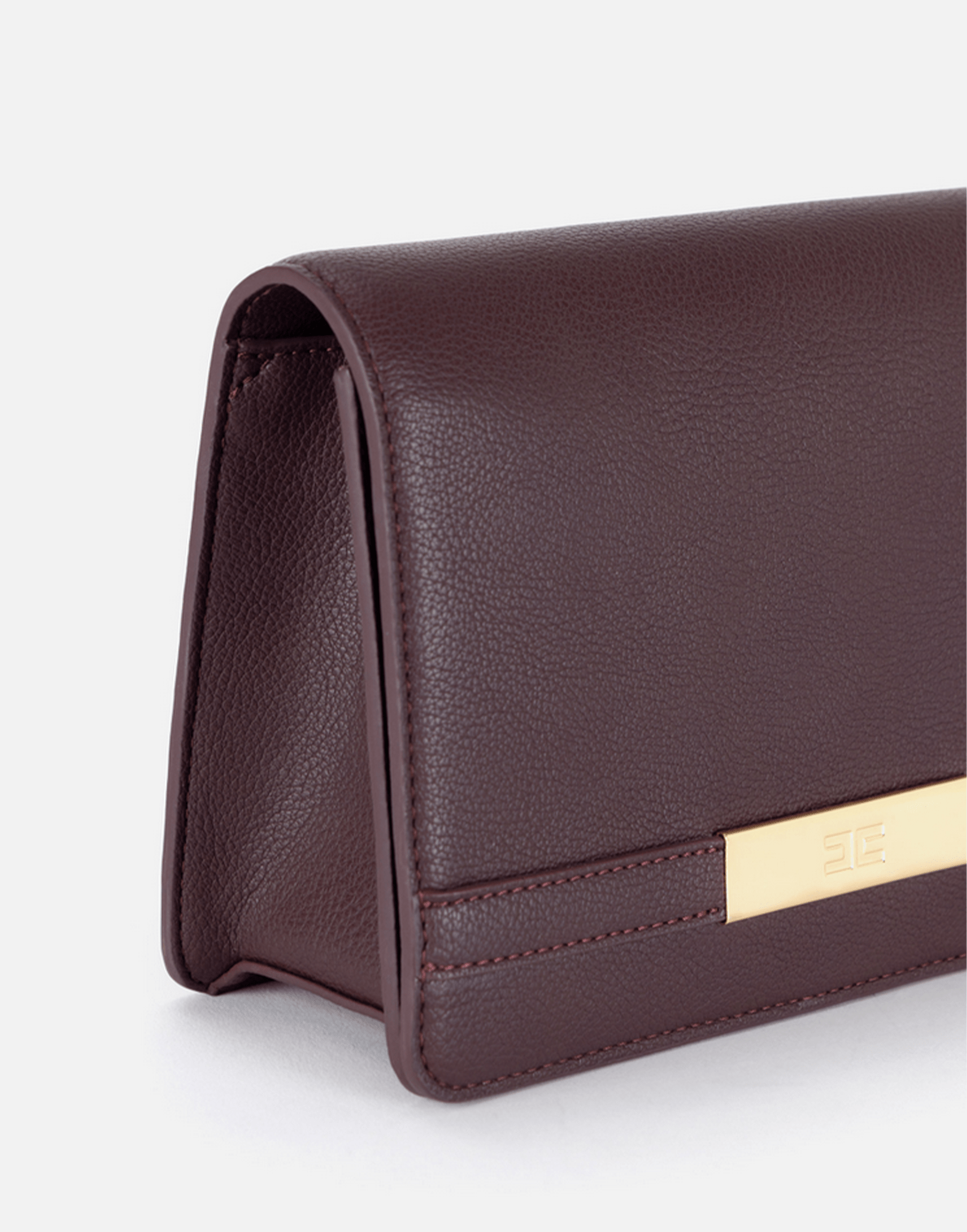 <b>ELISABETTA FRANCHI</b> Tracolla con catena groumette colore MERLOT - immagine 6