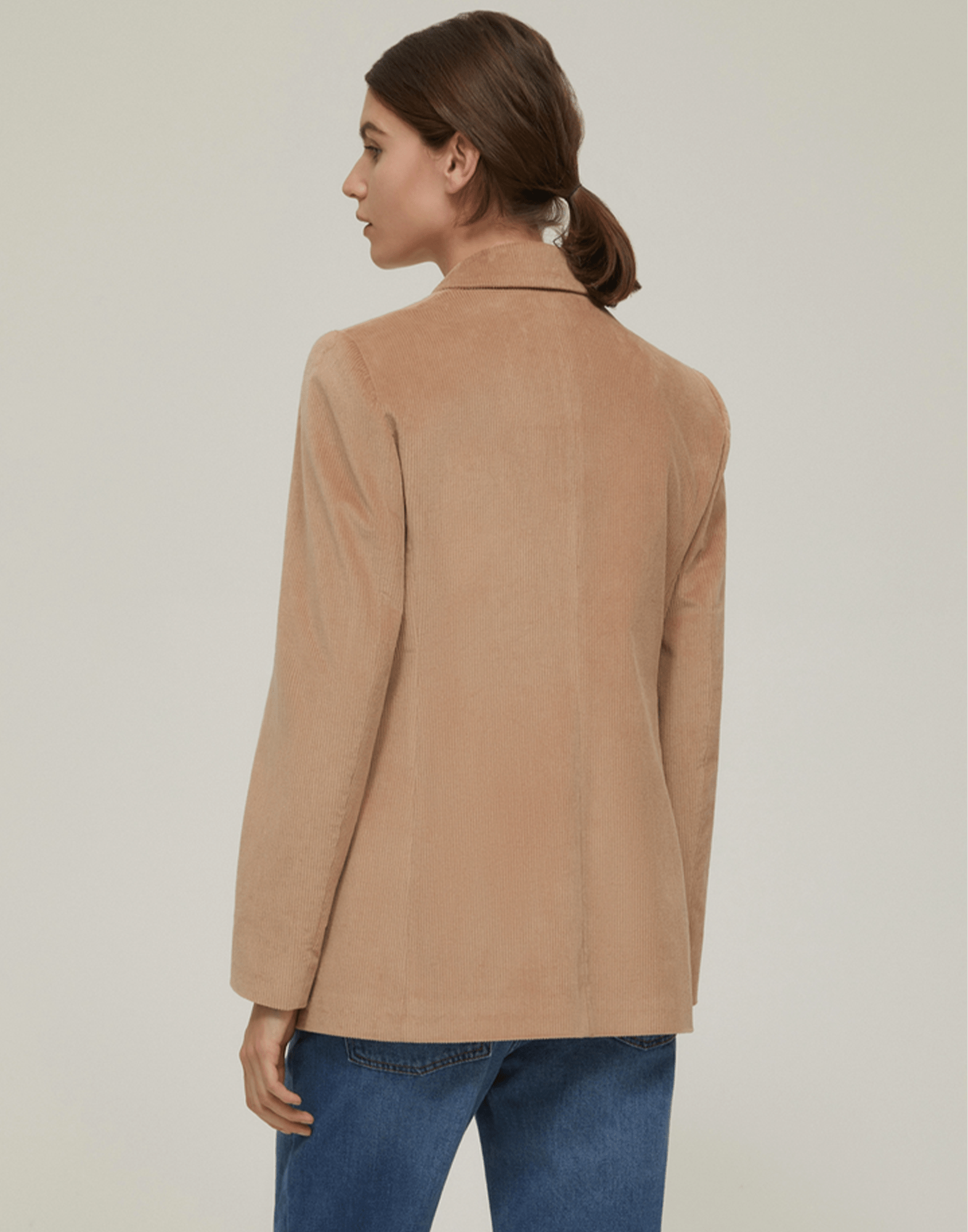 <b>PENNYBLACK</b> Blazer in velluto a coste colore CUOIO - immagine 4