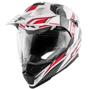 Casco Cross Kappa HKKV30 Ride Glossy White Red Black