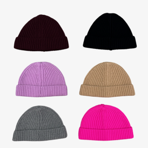 Beanie in lana AMARANTO