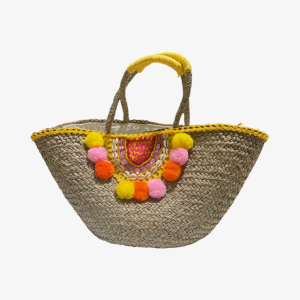 Borsa Formentera in paglia con applicazioni