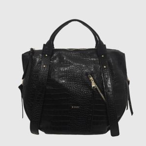 <b>RIPANI</b> Borsa “Gertrude” a mano colore NERO