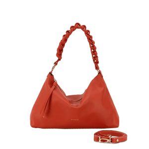 <b>RIPANI</b> Borsa a spalla in pelle colore ARANCIONE