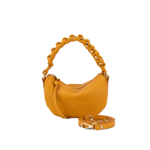 <b>RIPANI</b> Borsa a tracolla in pelle colore SENAPE