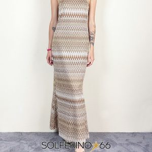 HAVEONE ABITO VOGATORE FANTASIA ZIG ZAG SABBIA