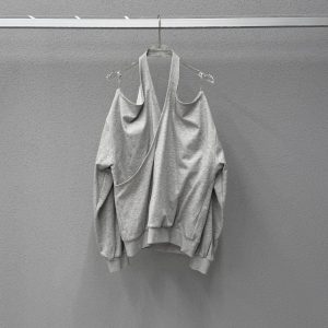 Cotton cut-out hoodie