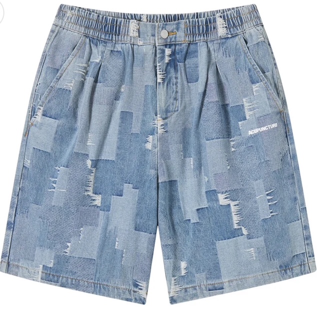 Bermuda in denim ACUPUNCTURE