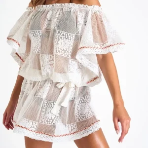 Abito Corto Bohemien con spalle scoperte Banana Moon