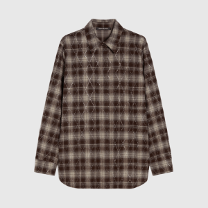 </b>PENNYBLACK</b> Camicia in flanella con strass colore TESTA DI MORO