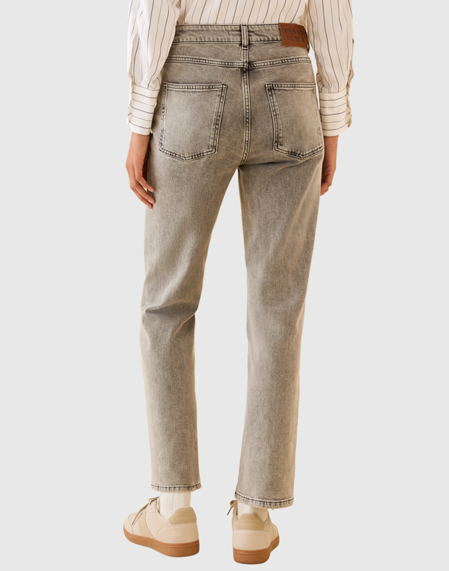 <b>PENNYBLACK</b> Jeans regular fit colore GRIGIO - immagine 4