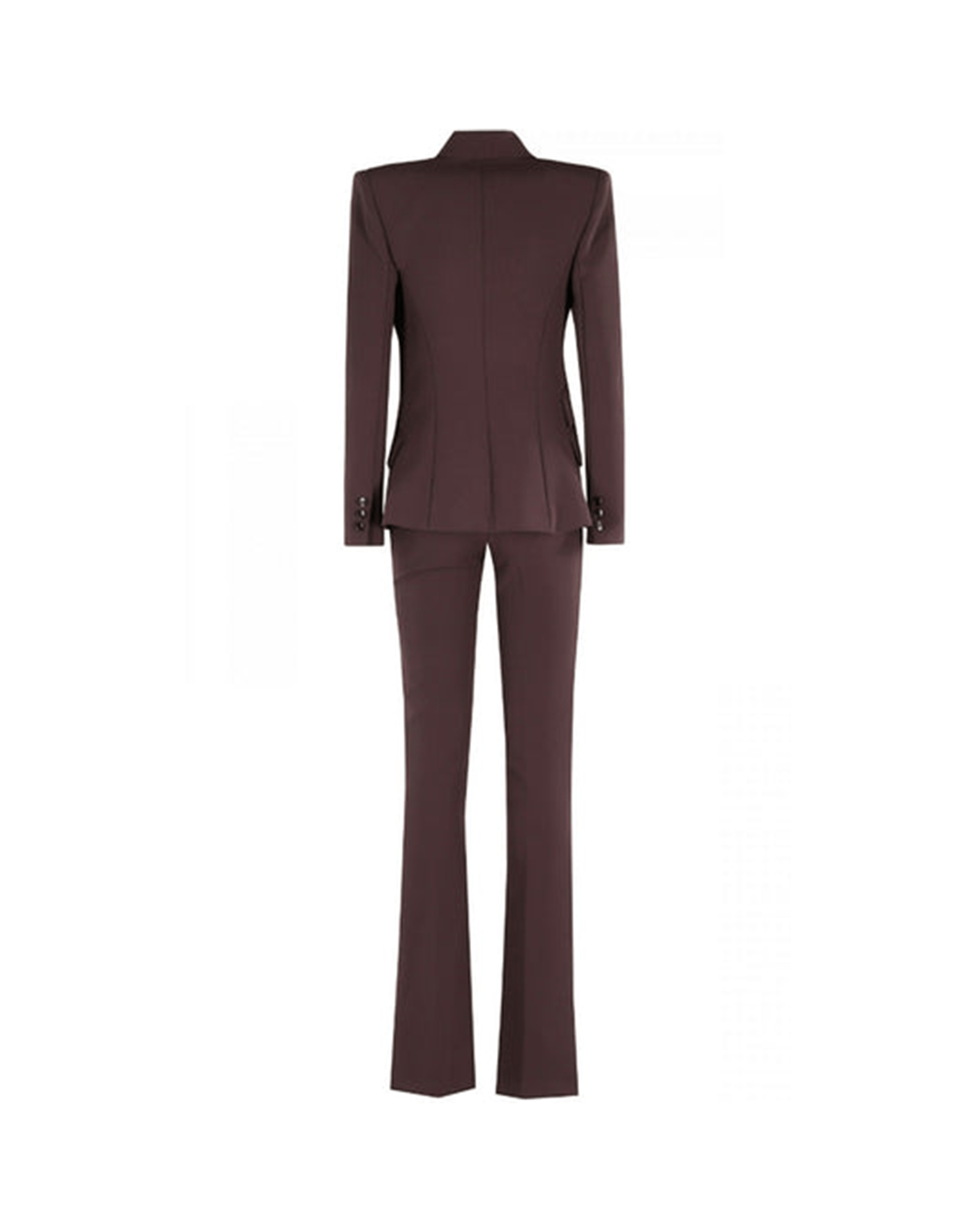 <b>ELISABETTA FRANCHI</b> Tailleur in crêpe colore MERLOT - immagine 3