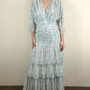 WEILI ZHENG MAXI ABITO A BALZE GREEN