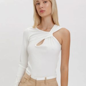 WEILI ZHENG TOP MONOSPALLA WHITE