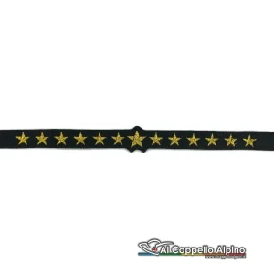 Nastro con Stellette da Congedante per Cappello Alpino, ricamato a macchina