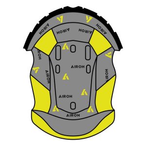 Cuffia Crown Padding Twist 2.0 Blu e Giallo