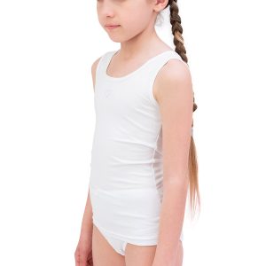 Canotta bambina in cotone e modal