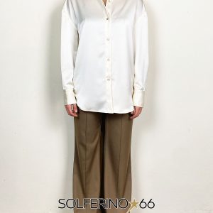 WEILI ZHENG CAMICIA SATIN IVORY