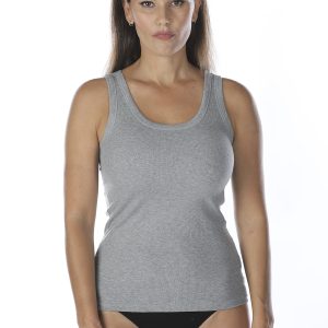 Canotta in costina di puro cotone